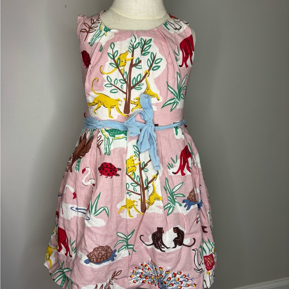 Kids Animal Print Dress - Pink